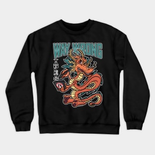 Way Wrong Tablets AI Dragon Crewneck Sweatshirt